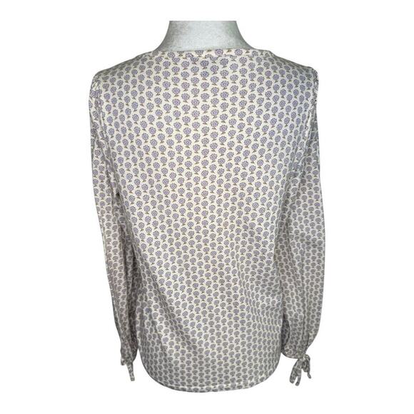 NEW J. Crew Women’s XS Broken-in jersey button-front top in hyacinth floral NWOT - Picture 4 of 9